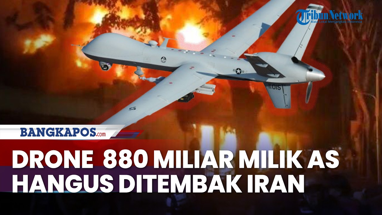 Drone 880 Miliar Milik AS Hangus Ditembak Iran, Rudal Hantam Kedutaan Besar AS di Irak