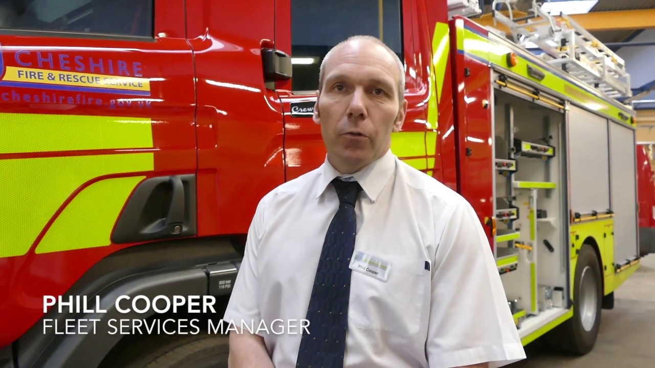Fire Engines at Cheshire Fire and Rescue Service (2017)