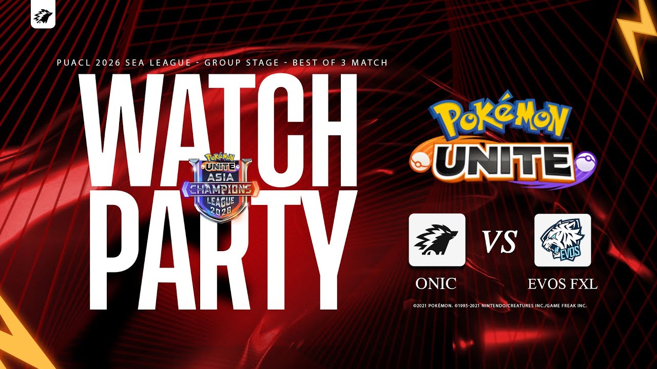RESTREAM ONIC VS NEMESSIS Pokémon UNITE Asia Champions League 2026 (PUACL2026) Southeast Asia League