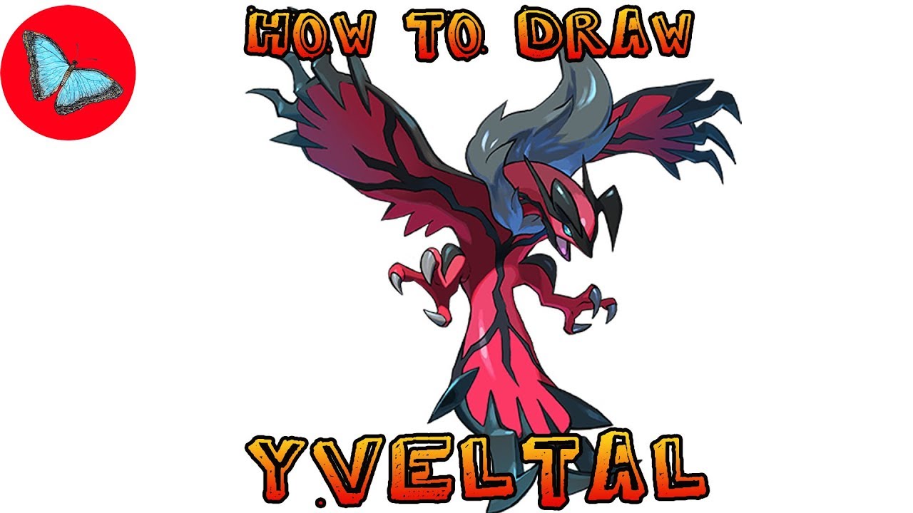 How To Draw Pokemon - Yveltal | Drawing Animals
