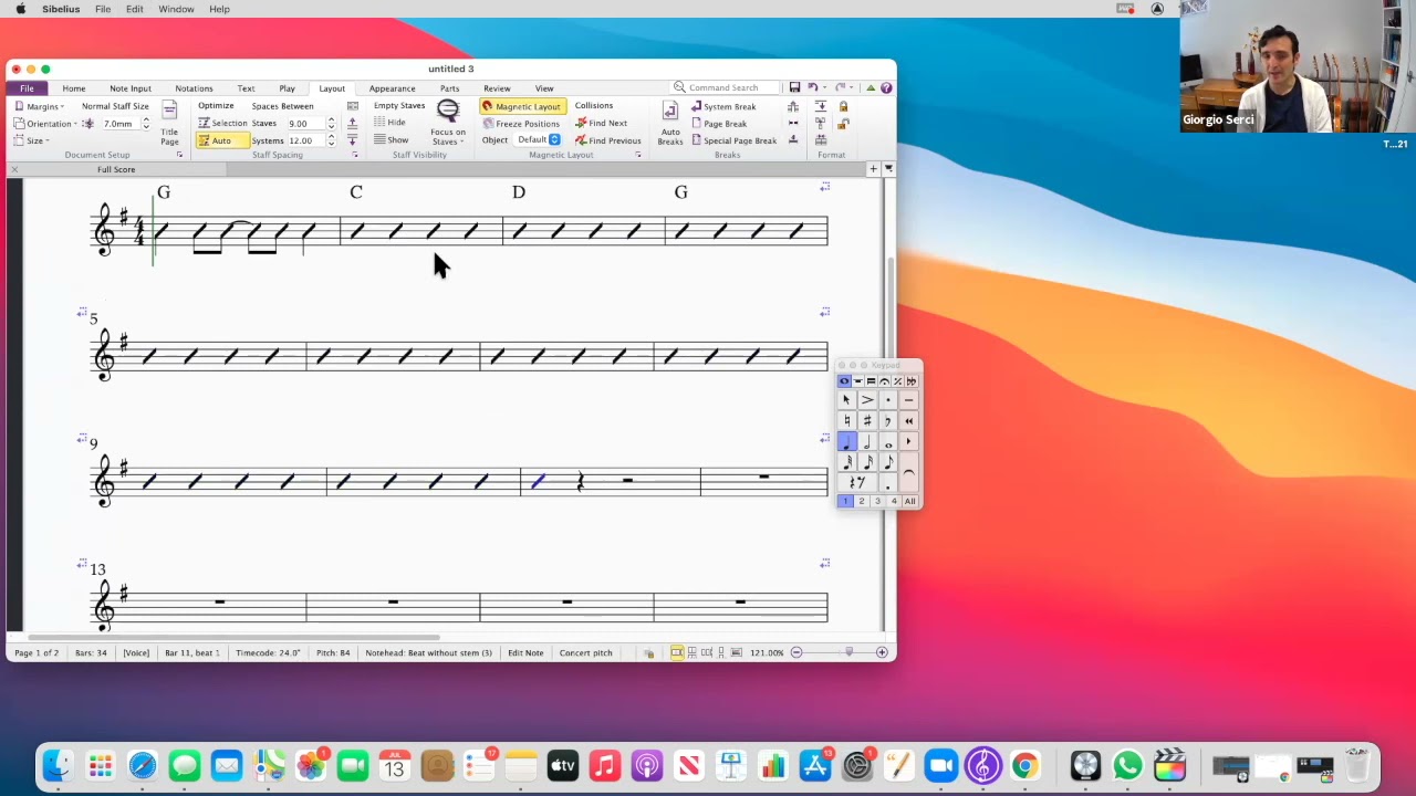 Sibelius Tutorial - 'Creating a basic chart' by Giorgio Serci