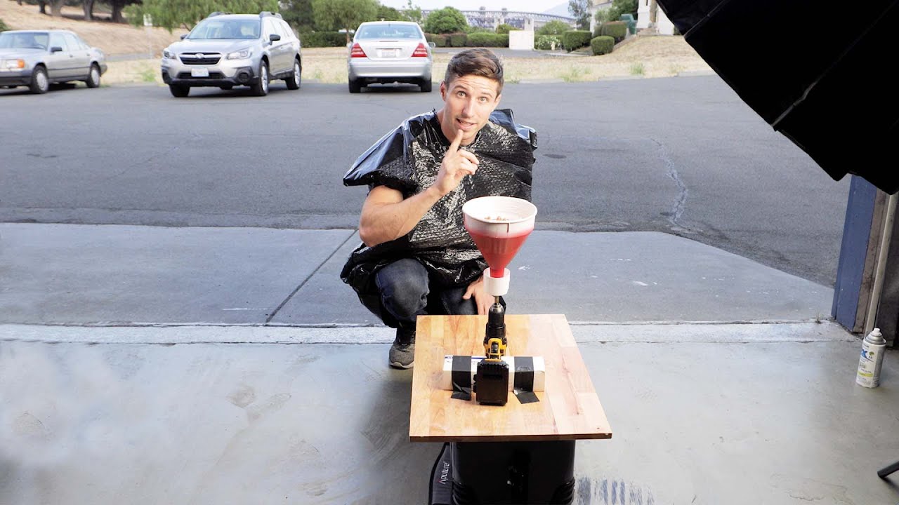 How to Create a Product Video [Shooting 300 FPS, Using a Funnel and a Drill]