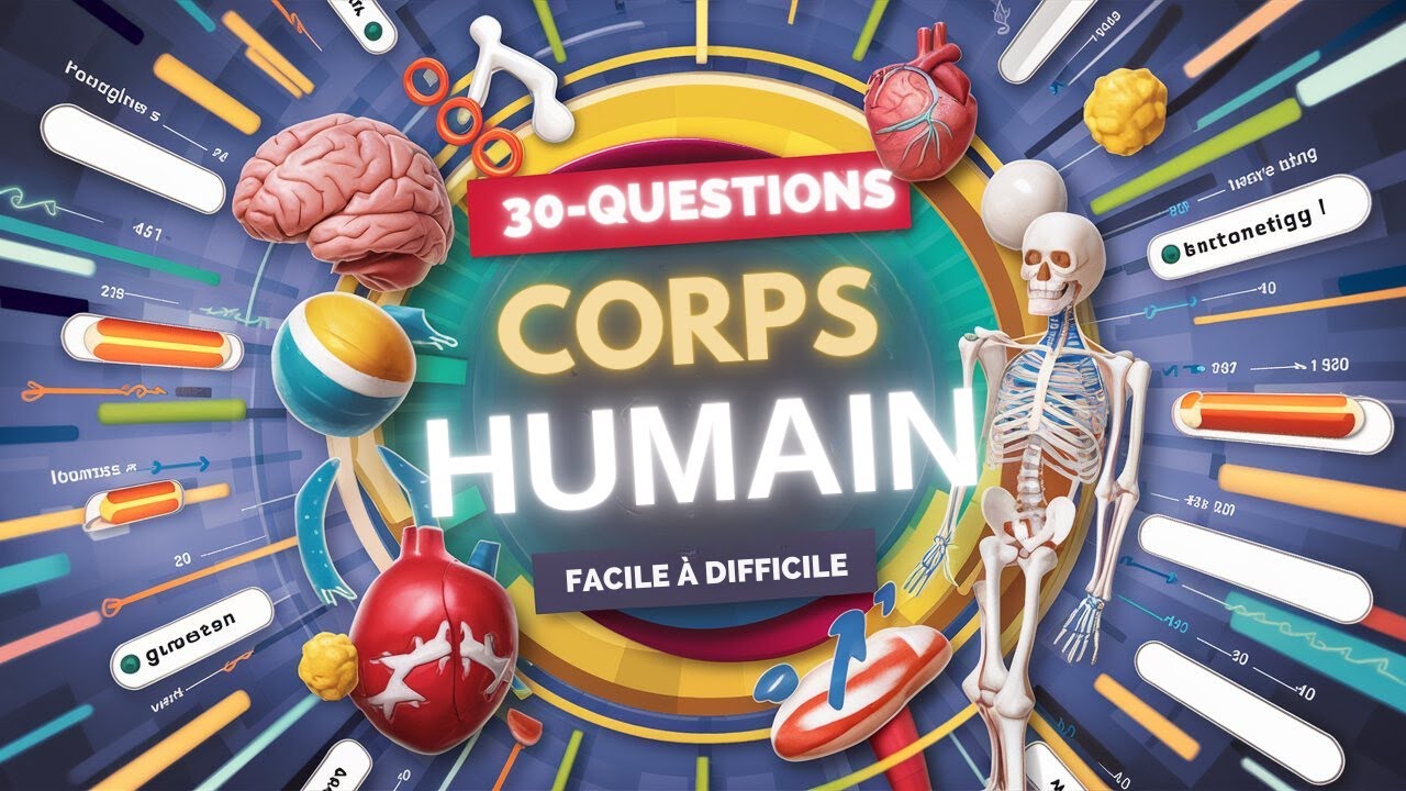 📚 Connaissez-vous le Corps Humain ? | Quiz de 30 Questions de Facile à Difficile 🧠