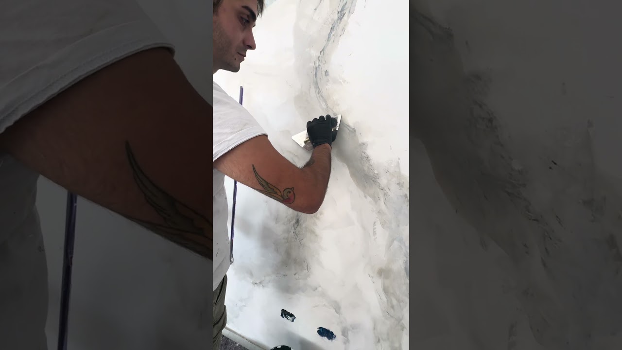 Come fare finto marmo con stucco veneziano