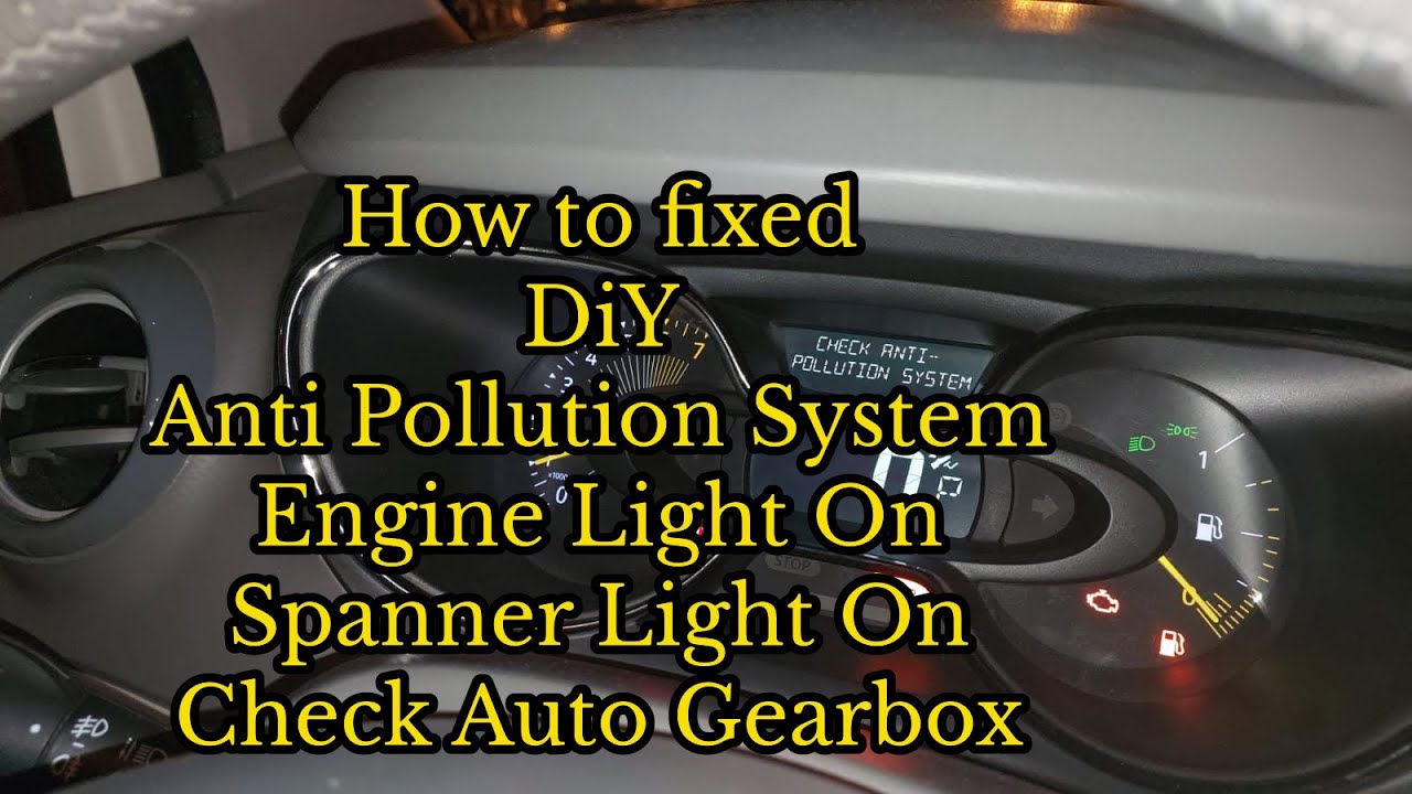 RENAULT CAPTUR 2016 ISSUE FIX & SOLVE DIY check anti-pollution system and removing engine light on