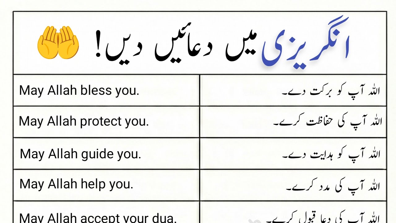 English me Dua karen 🤲
