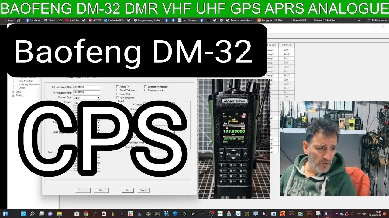 BAOFENG DM-32 CPS Codeplug Software Tutorial & Download