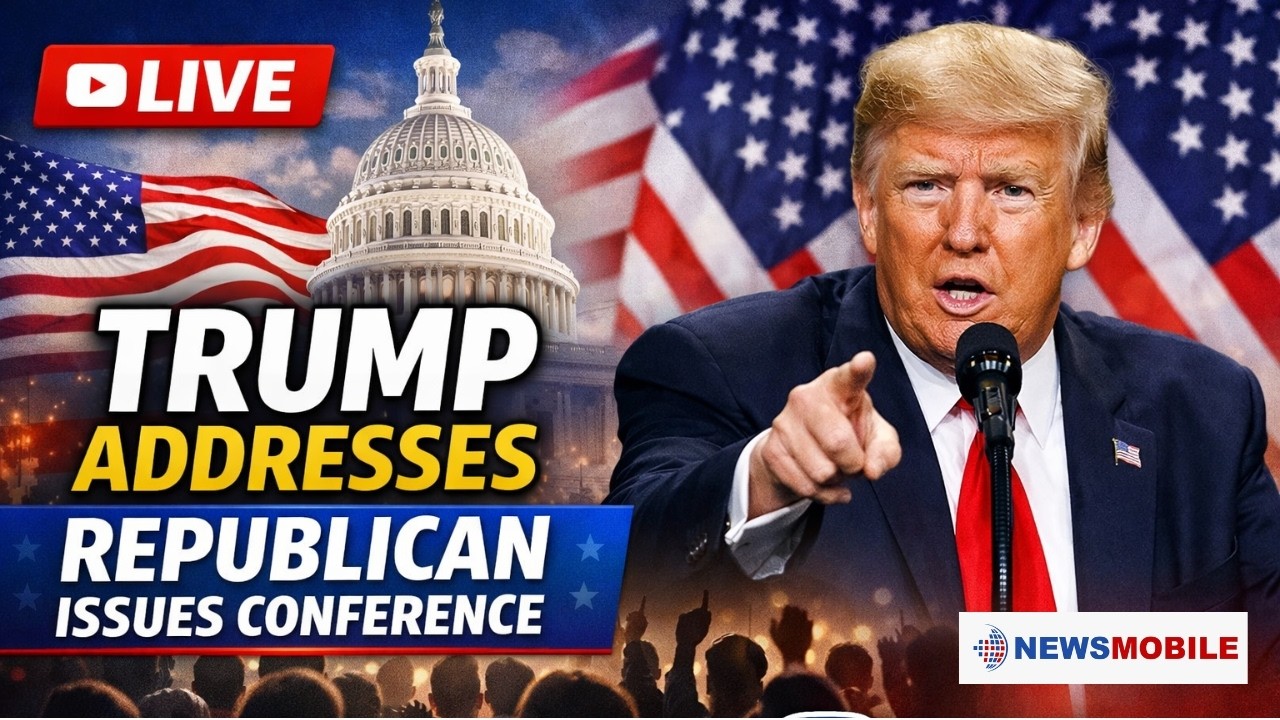 LIVE: Donald Trump Addresses Republican Members Issues Conference