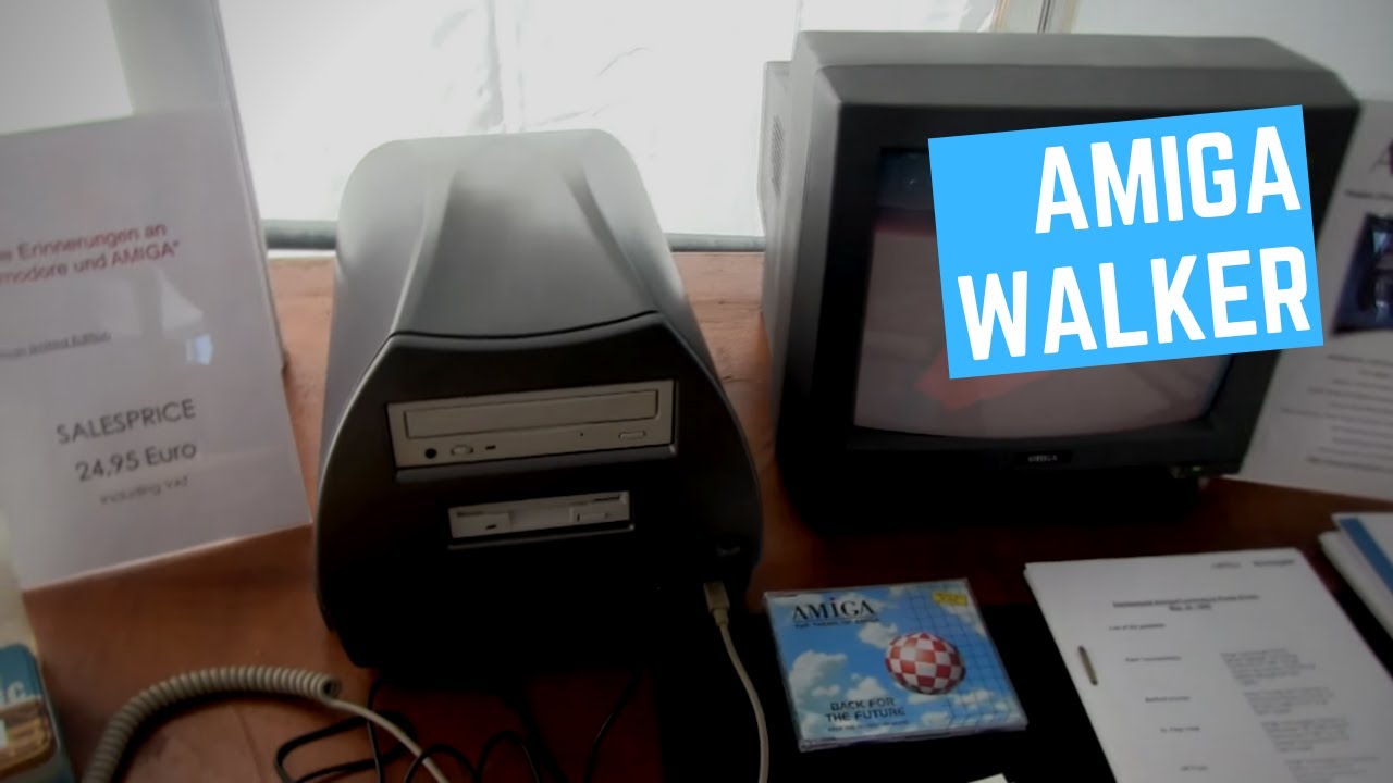 Escom Prototype 'Amiga Walker' running demo