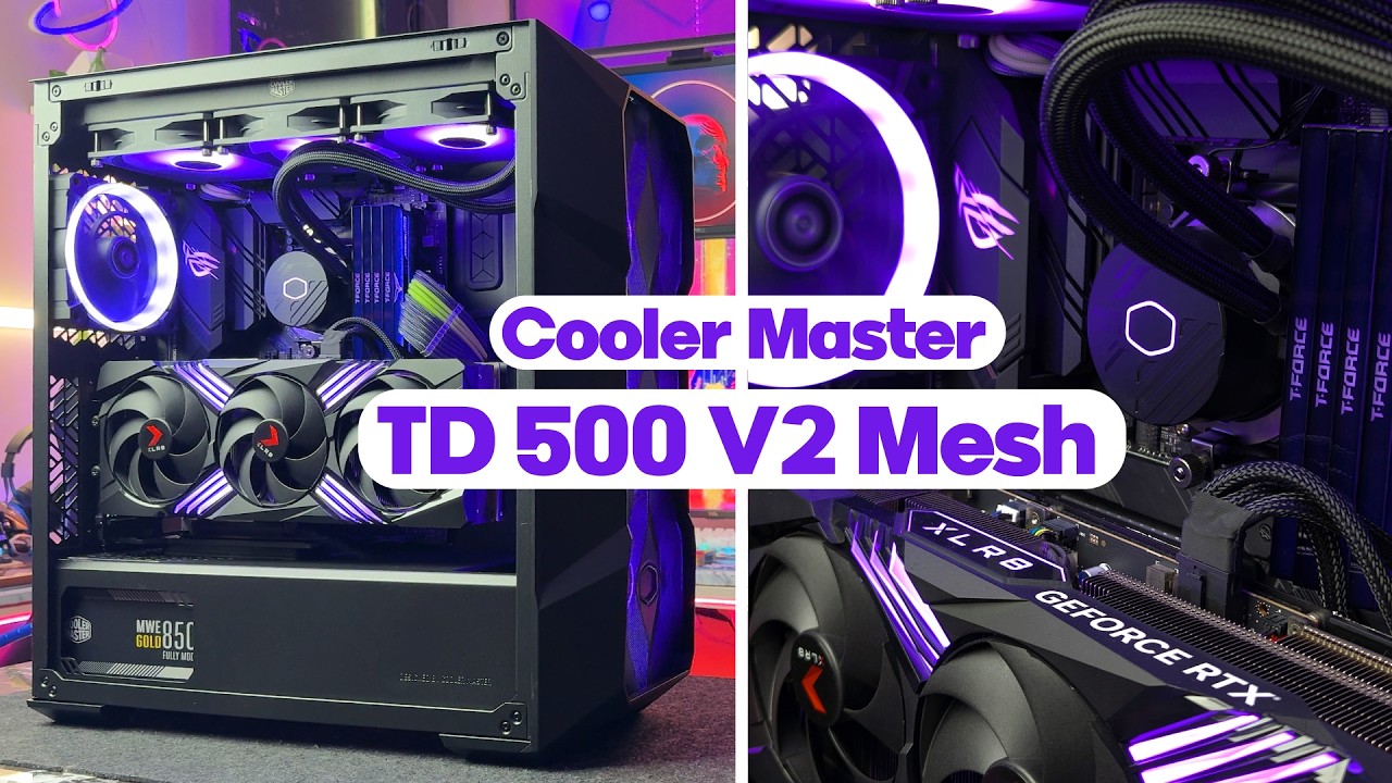 BUILDING A GAMING PC IN THE COOLER MASTER TD500 V2 MESH ! Ray Tech Studio #gamingpc