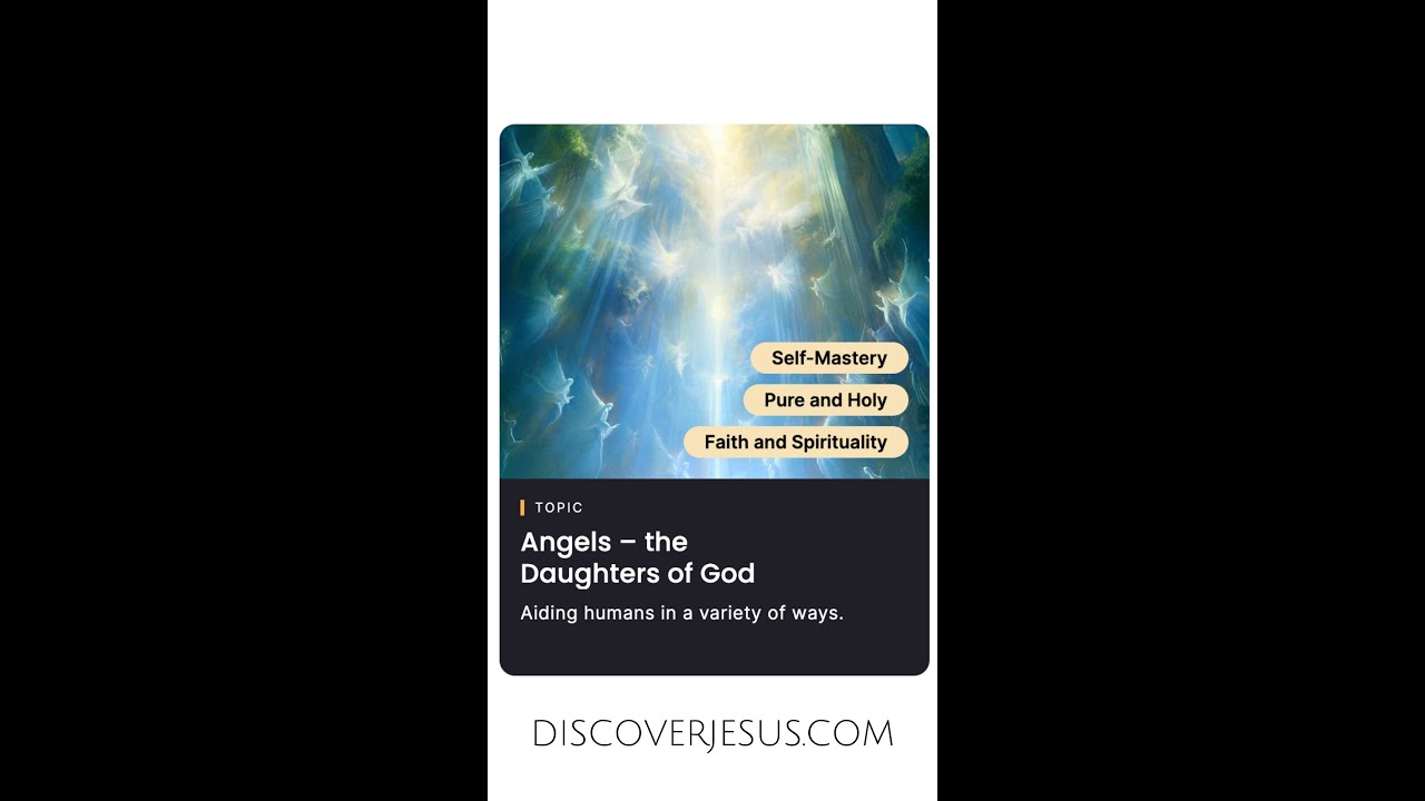 Angels &ndash; the Daughters of God #discoverjesus #jesusbeforechristianity