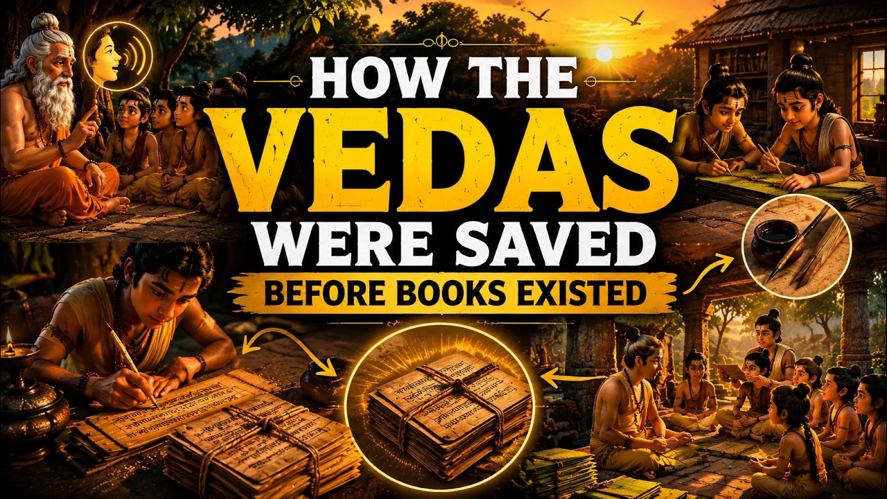 How Ancient India Saved the Vedas Before Writing and Books Ever Existed