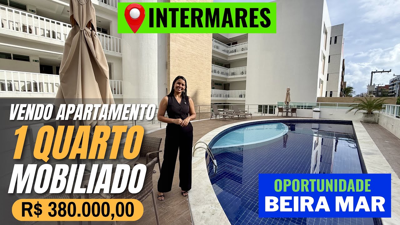 VENDO APARTAMENTO DE 1 QUARTO MOBILIADO NO  BAIRRO INTERMARES EM CABEDELO, Beira Mar de Intermares 