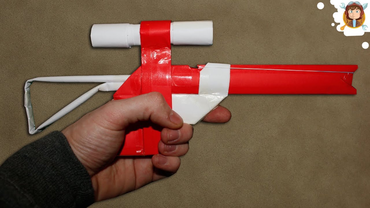 Hacer una sniper I Rifle de papel lanza gomas