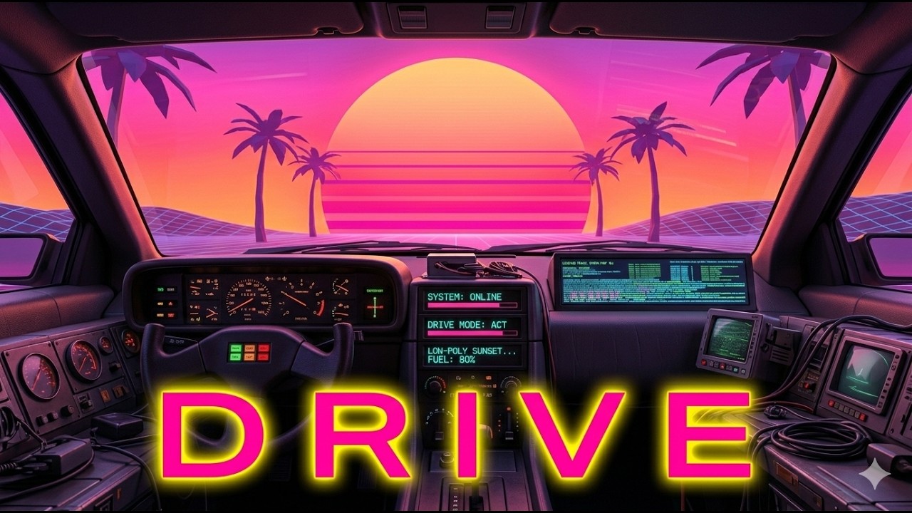 Driving into the Sunset | Lofi Relaxation and Sleep [8Hz Alpha Waves for Deep Focus]
