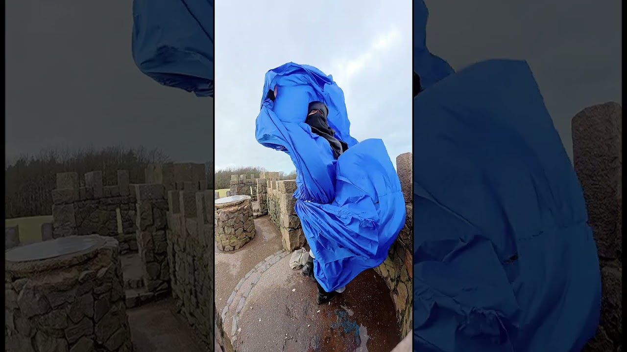 Person in windy conditions 10