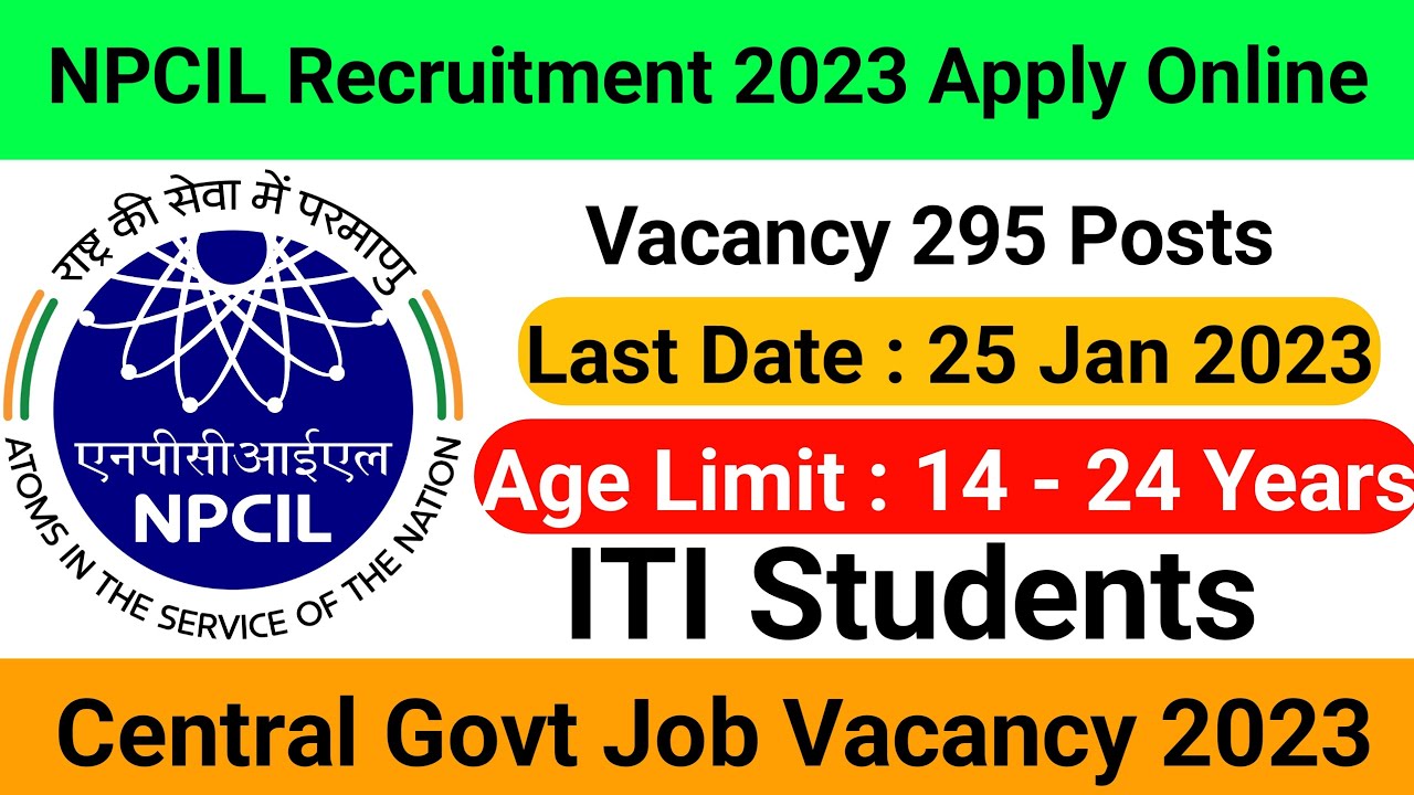 NPCIL Recruitment 2023 || Central Govt Engineering Jobs 2023 || NPCIL Apprentice Recruitment 2023