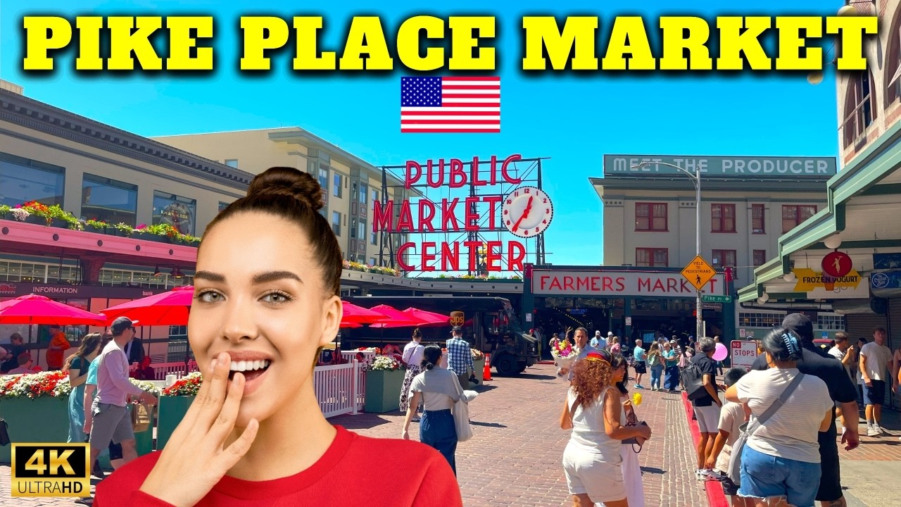 PIKE PLACE MARKET SEATTLE 🇺🇸 4K Walking Tour | Seattle’s Most Famous Attraction!