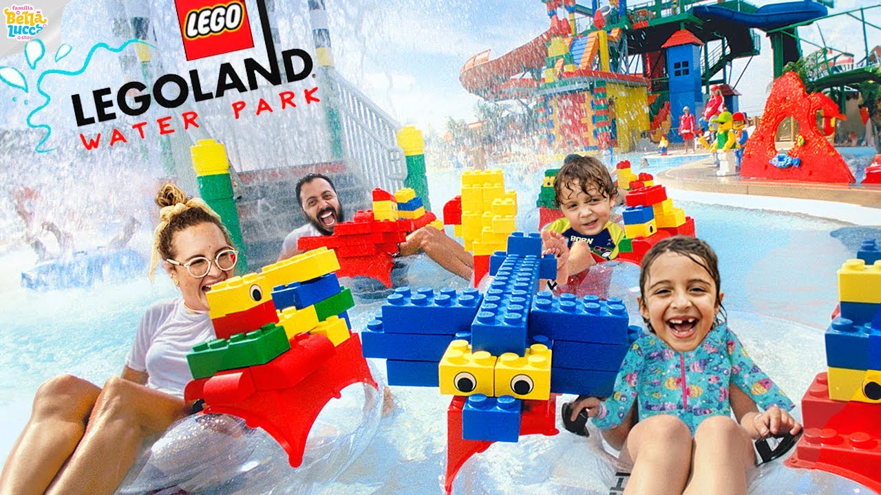 UM DIA INCRÍVEL NO PARQUE AQUÁTICO DA LEGO 🏰💦 - FAMÍLIA BELLA E LUCCA SHOW