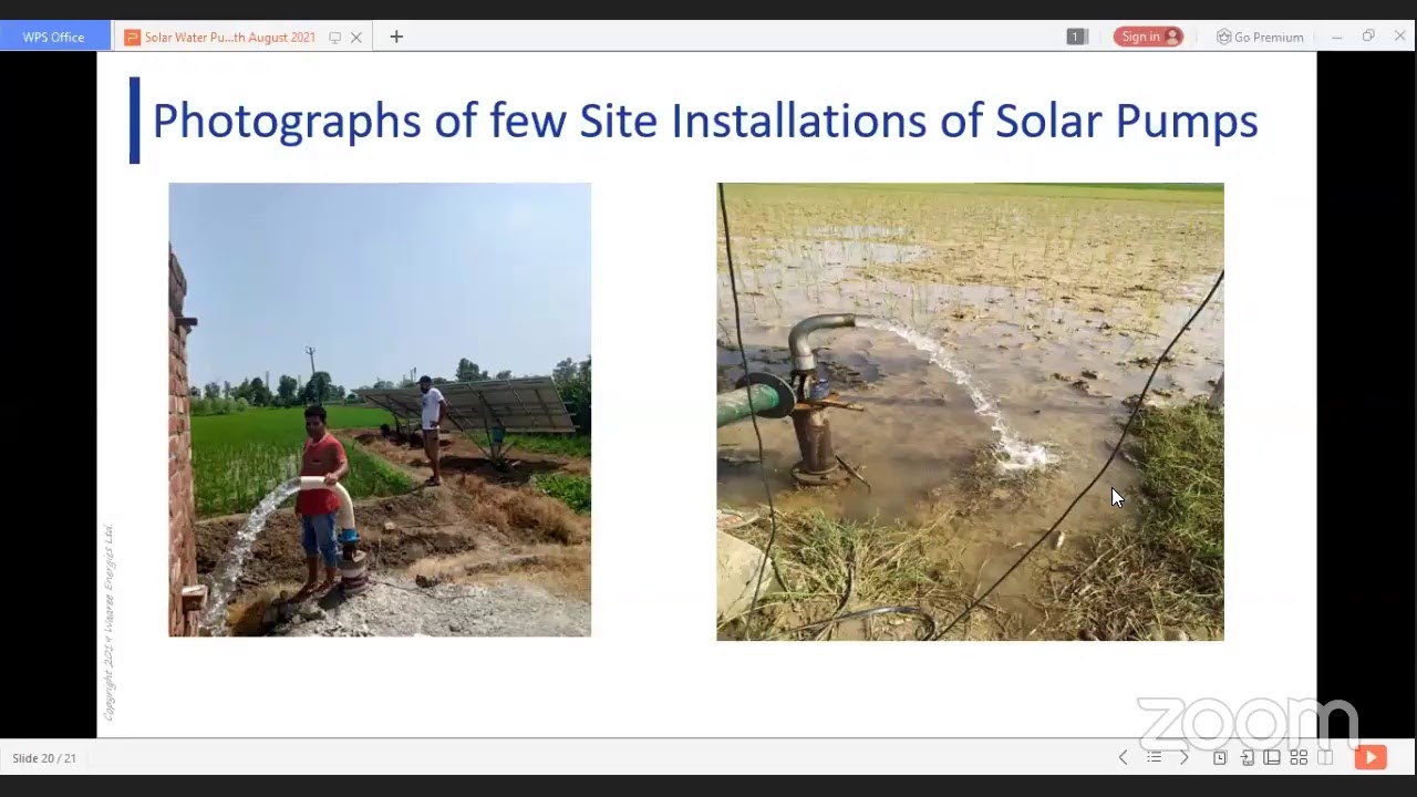 A Webinar on, 'Solar pumps potential in India'