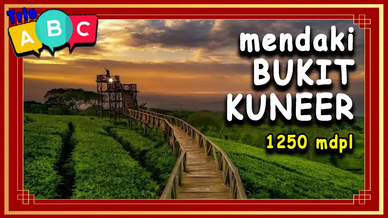 Trio ABC Mendaki Bukit Kuneer di Kebun Teh Wonosari - Lawang