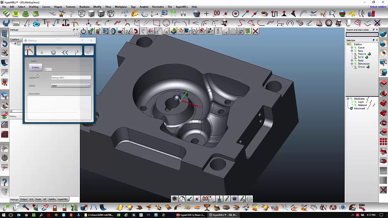 hyperCAD-S 2017.2 - Markup Area Function