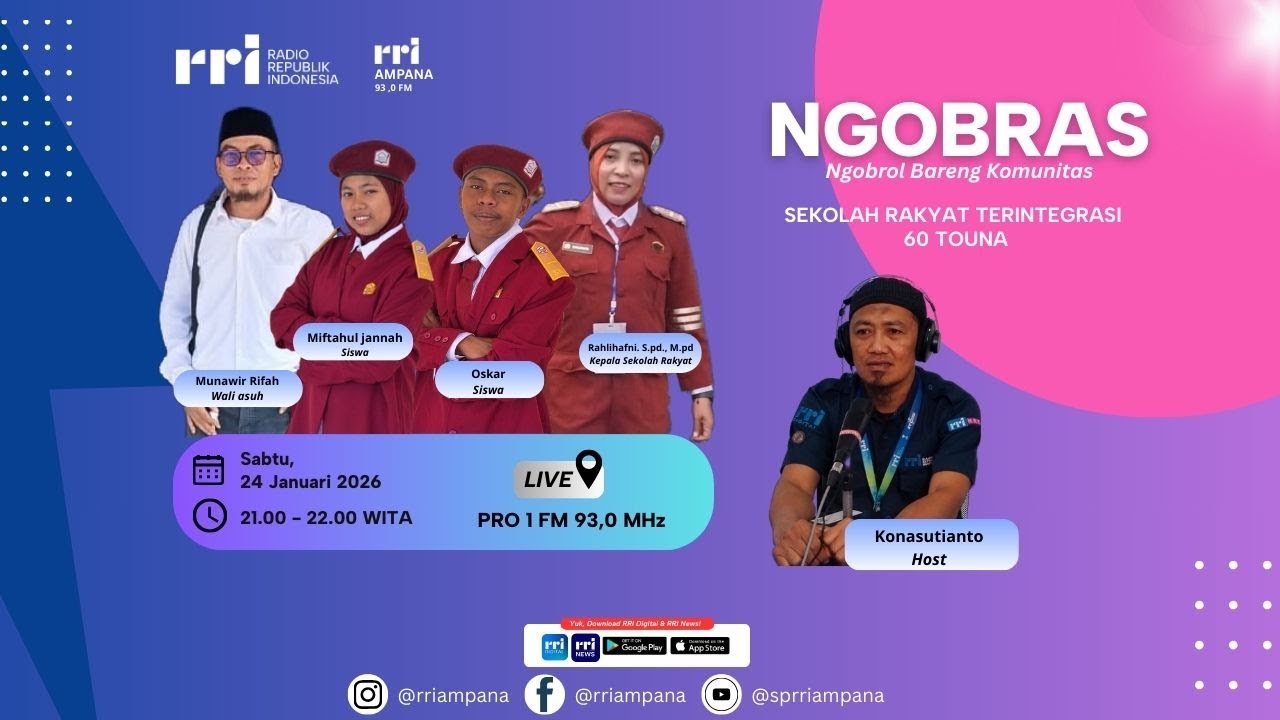 NGOBRAS : Sekolah Rakyat Terintegerasi 60 Touna