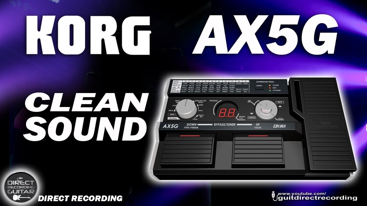 KORG AX5G CLEAN SOUND Som Limpo Toneworks [Patch Settings].