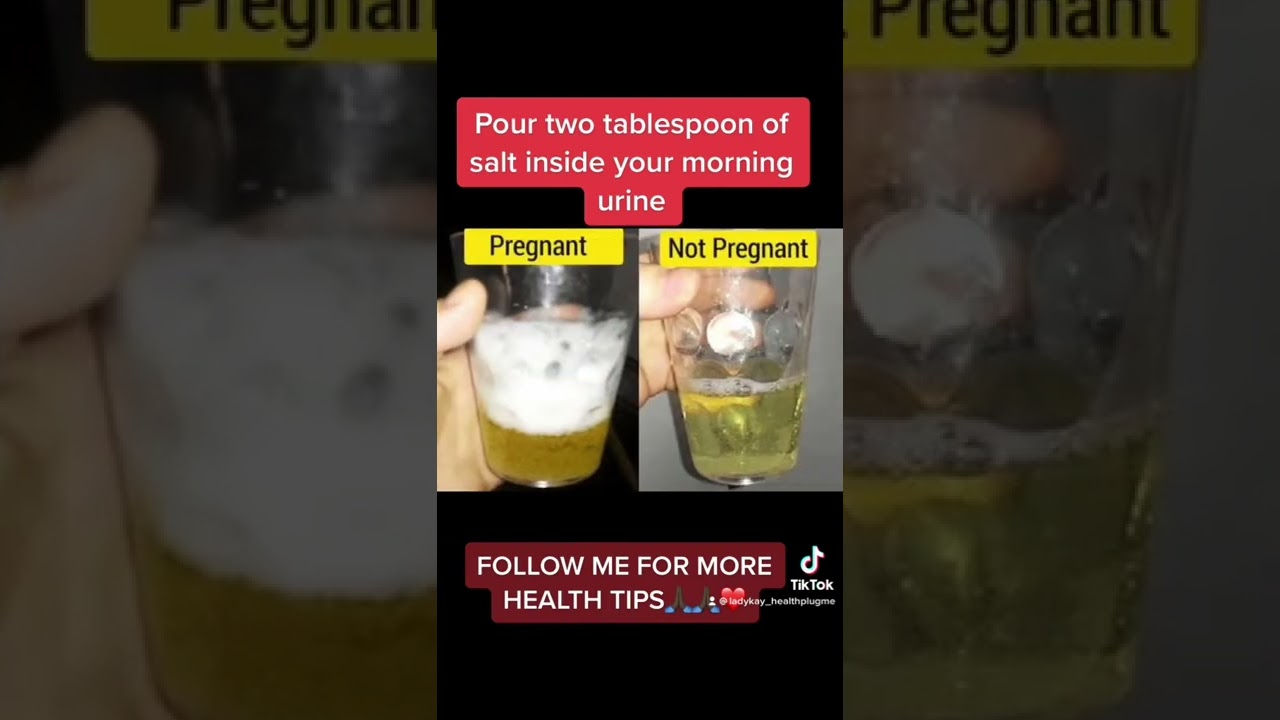 HOW TO RUN HOME PREGNANCY TEST WITH SALT
