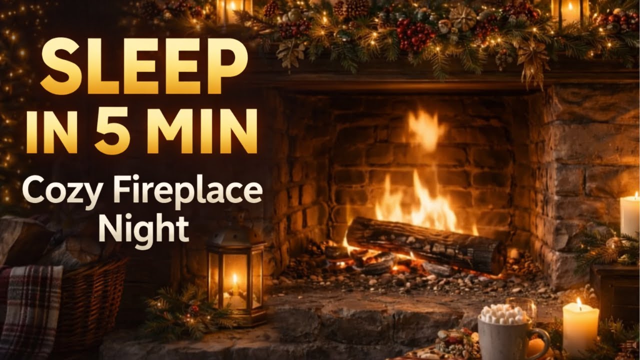 Fireplace Ambience - Cozy Background Sounds for Study, Work & Relaxation | No Music