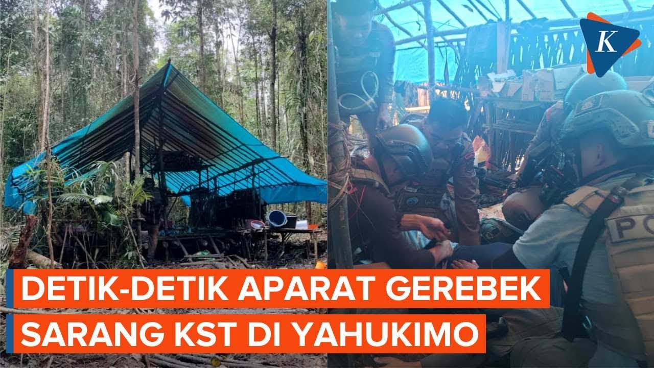 Bersenjata Lengkap Aparat Gerebek 'Sarang' KST di Yahukimo