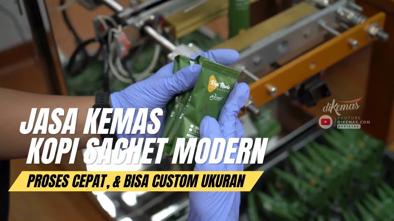 Jasa Kemas Kopi Sachet Modern, Proses Cepat, & Bisa Custom Ukuran