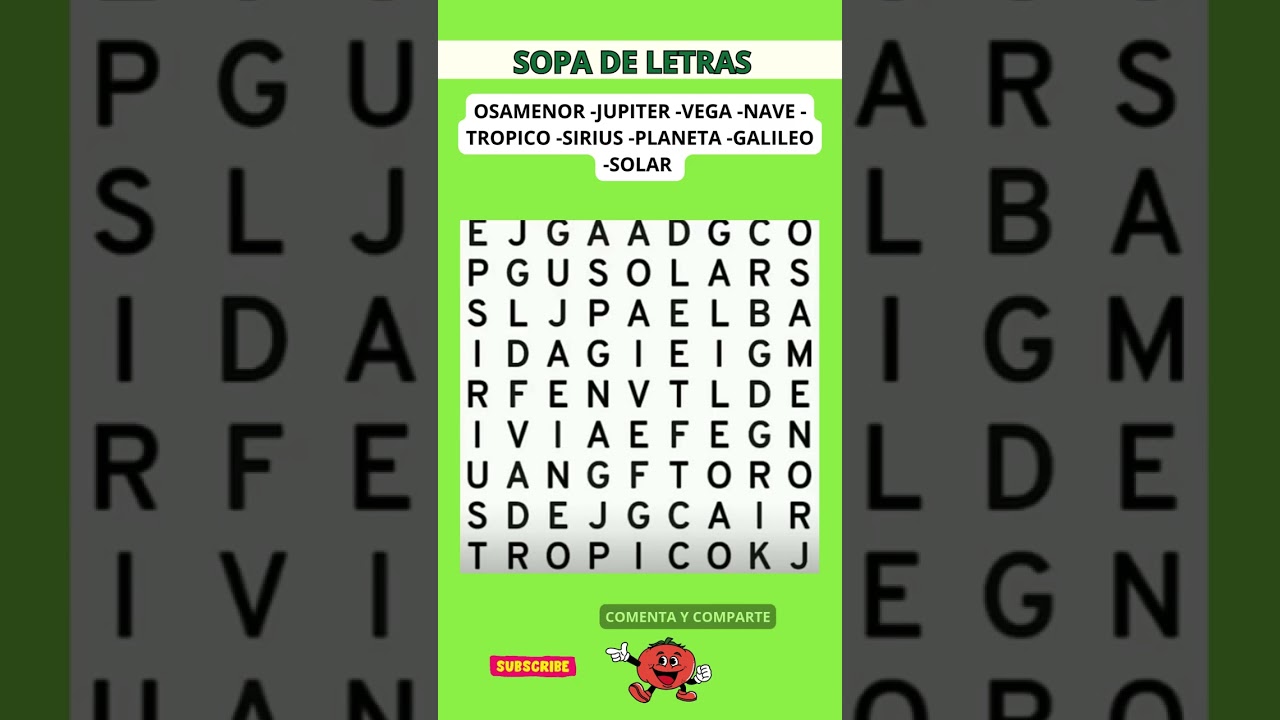 SOPA De LETRAS /Juegos para ADULTO MAYOR / Cogni Quiz / Niveles: FACIL, MEDIO, DIFICIL