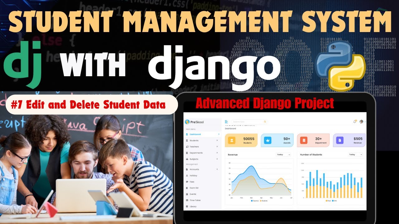 Django Edit and Delete Student Data | Complete Student Management System - Tutoria #7 |Brokly Master
