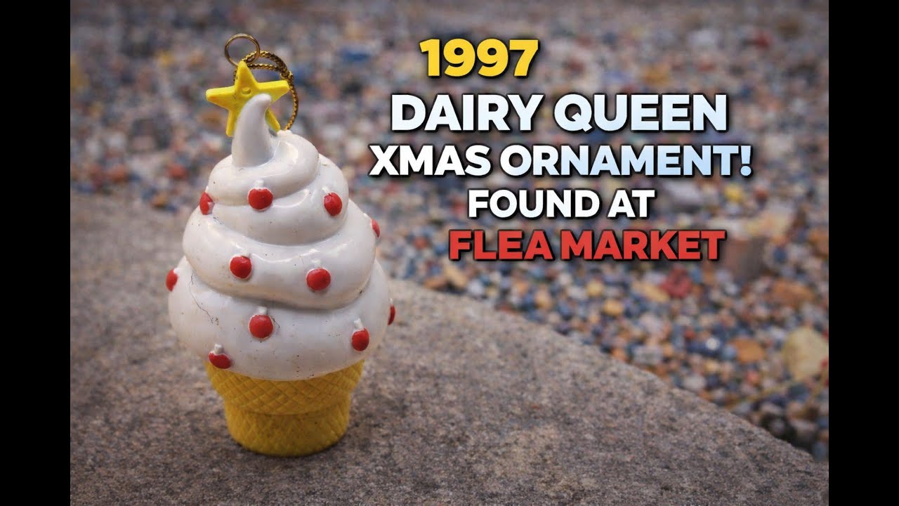 1997 Dairy Queen Christmas Tree Ornament 🎄 Flea Market Treasure Find!