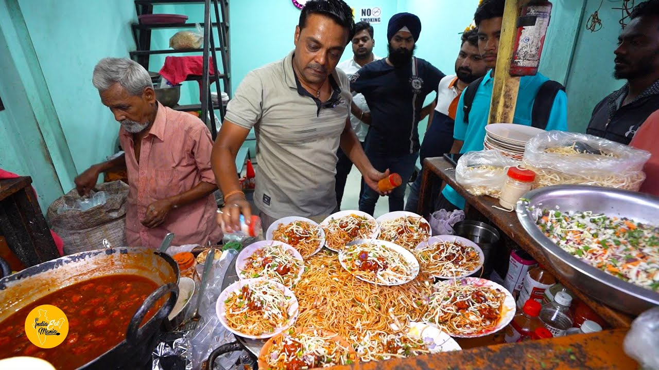Most Honest Man Selling Chinese Combo Noodles Manchurian Rs. 25/- Only l Nagpur Street Food