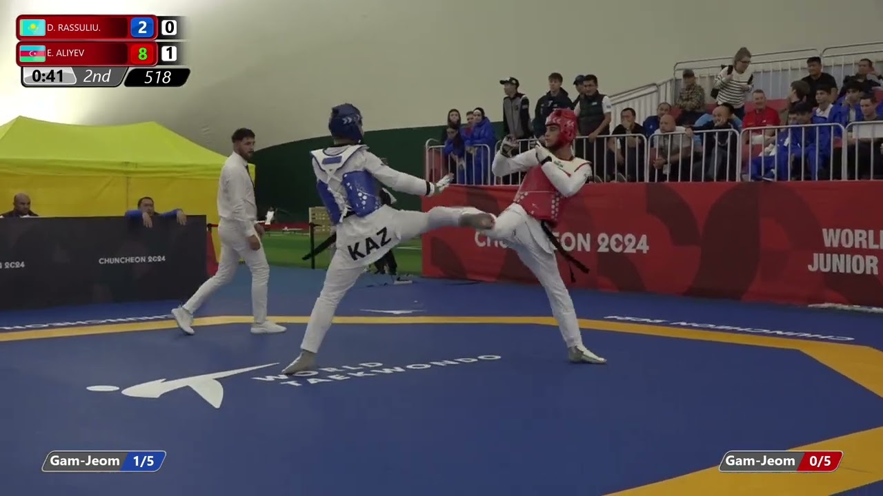 518 Round of 16 Men  78kg KAZ D  RASSULIU  AZE E  ALIYEV