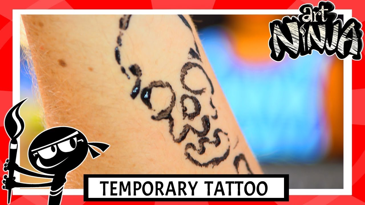 Art Ninja | Temporary Tattoo | Art for Children