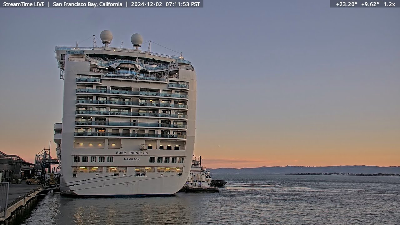 The Ruby Princess at San Francisco! December 2, 2024