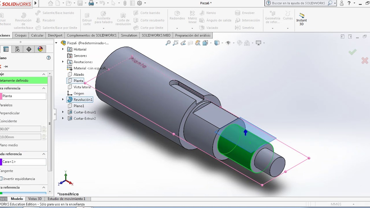 EJE 1 Solidworks / CAP PUJ