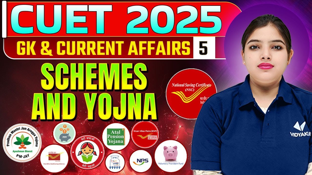Cuet 2025 GK & Current Affairs | All Government Schemes & Yojnas | Latest Current Affairs | One Shot