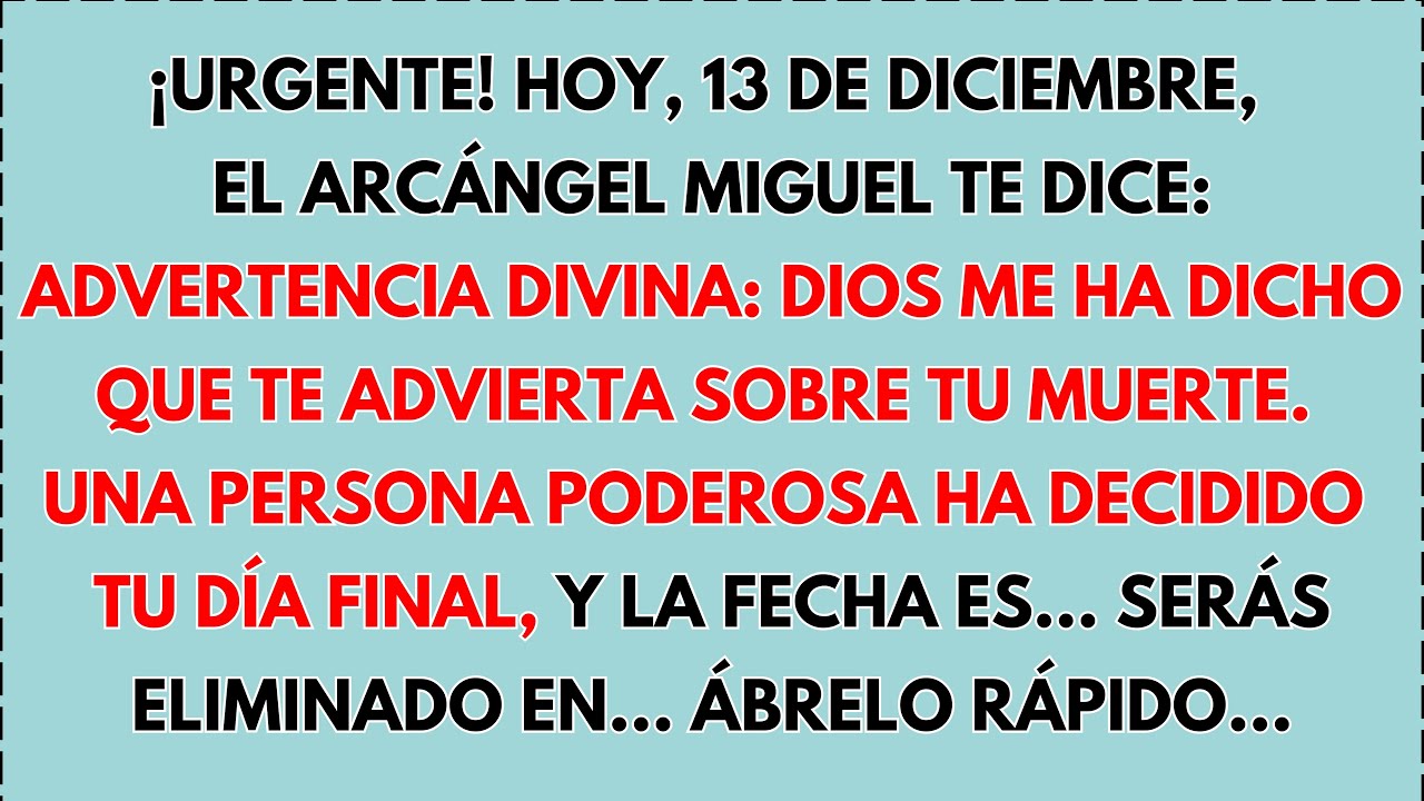 🚨 URGENTE: EL ARCÁNGEL MIGUEL REVELA — LA FECHA FIJADA PARA TU FINAL ACABA DE SER BORRADA POR DIOS.