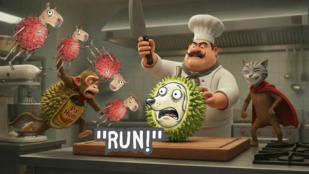 Absolute Brainrot: The Fruit Animals Adventures, Durian Dog & Beer Can Monkey | Children's Cartoon