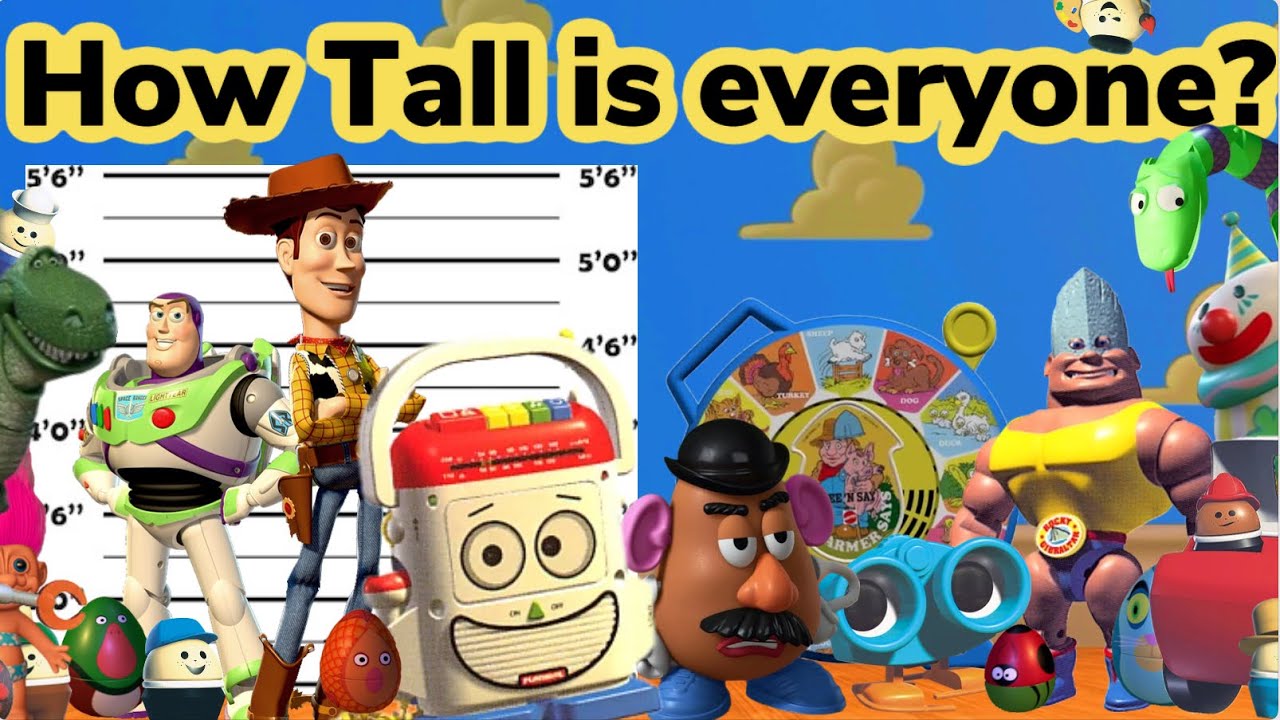 EVERY TOY STORY CHARACTER’S HEIGHT!