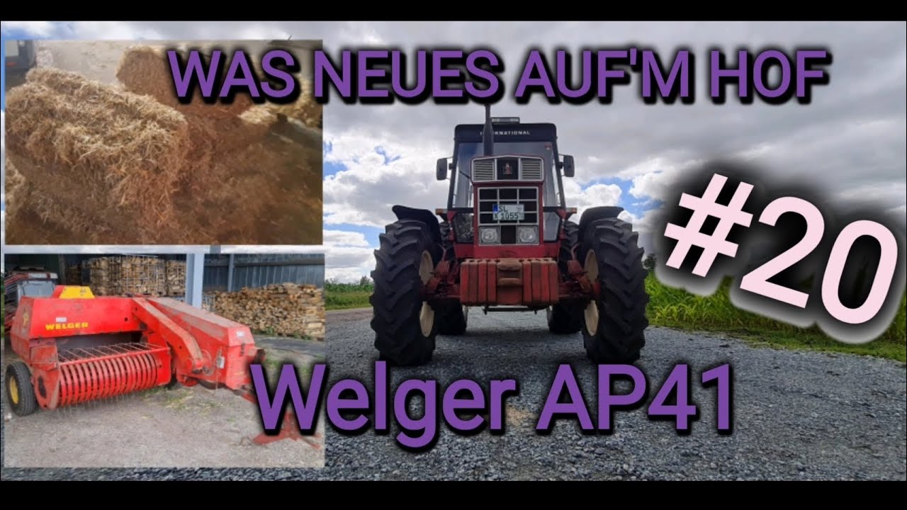 Neuste Errungenschaft! Welger AP41 HD Presse | Spritztour IHC 1055