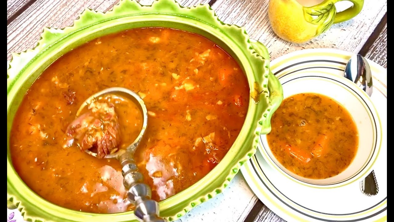 Best Been Soup Ever - Romanian Style. Bean Soup With Ham