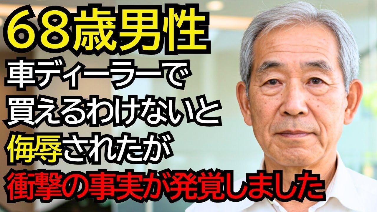 ボロボロの服を着た老人が車ディーラーへ… 店員に侮辱され、衝撃の事実が発覚しました