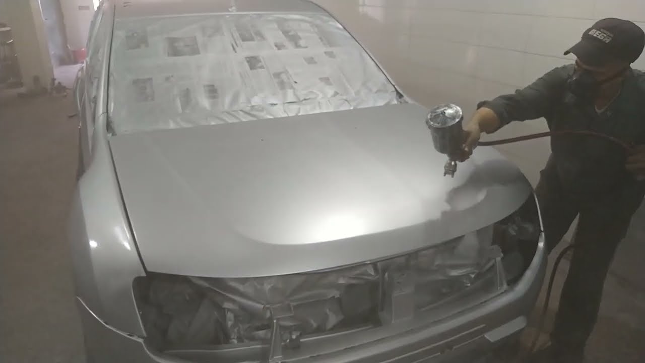 comment appliquer le  vernis pour gris metalise sur carrosserie Dacia duster | carrosserie peinture