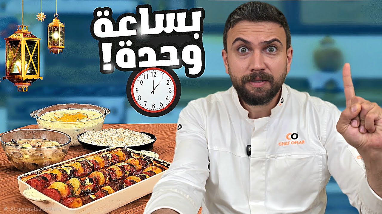 أسرع 3 أكلات بطنجرة وحدة بس!! 😍 شيف عمر