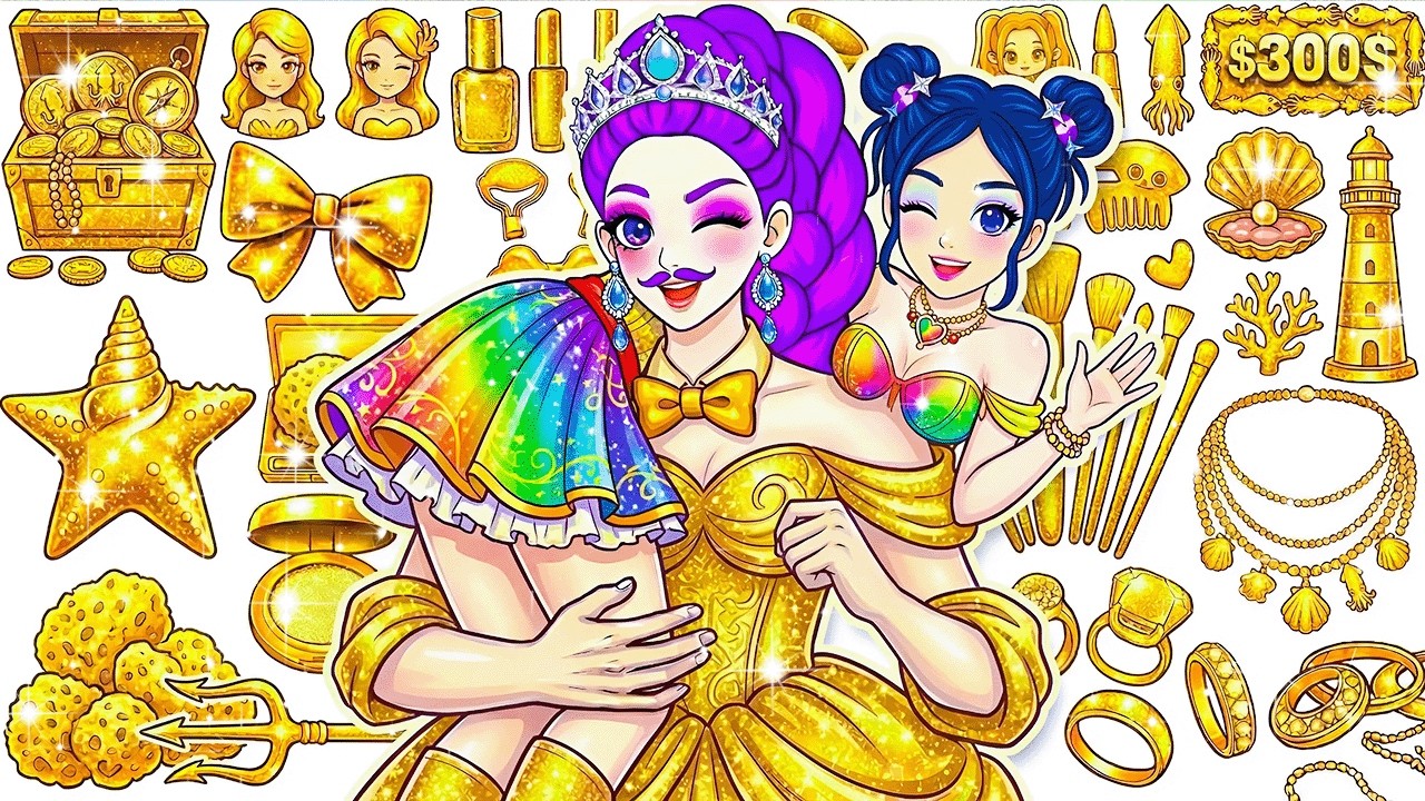 💖 Набор для творчества из бумаги 💖 KPOP Охотники на демонов: Руми, разноцветные волосы + уход за ...